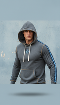 Hoodie With Metallic Print