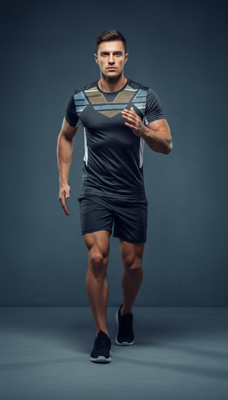 Athletic Tee With Moisture Control