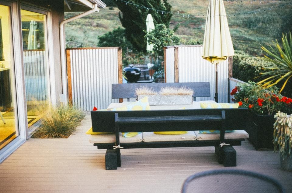 Finished backyard patio